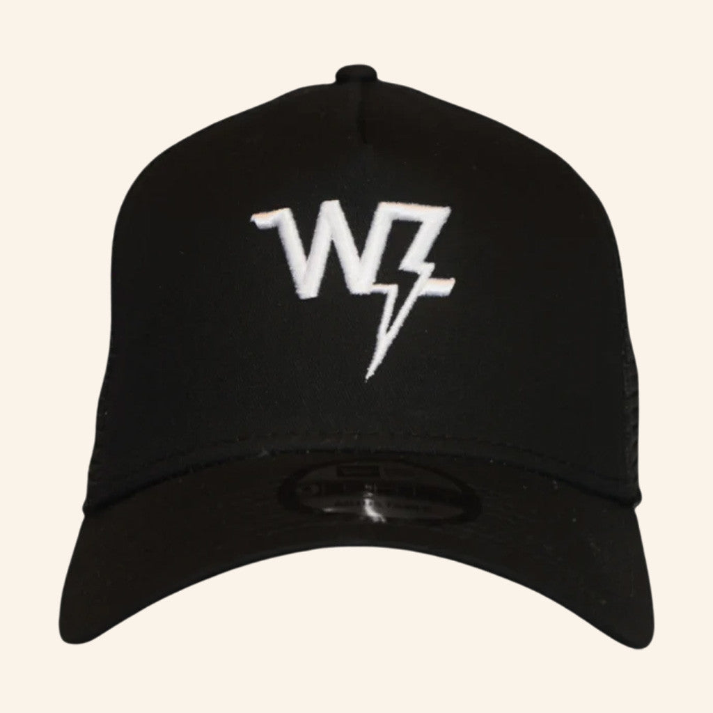 Warren Zeiders Merch Tour 2025 White on Black Embroidered WZ Hat Gifts For Him Warren Zeiders Merch Tour 2025 White on Black Embroidered WZ Hat Gifts For Him