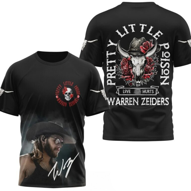 Warren Zeiders Pretty Little Poison 3D Shirt Unique Gifts For Music Lovers