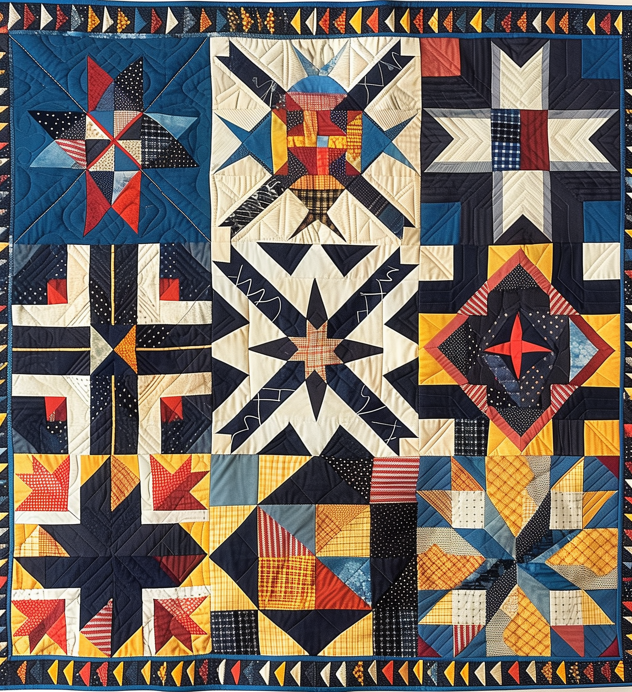 WarriorÃ¯Â¿Â½s Pride Quilted Blanket Native American Indian Gifts