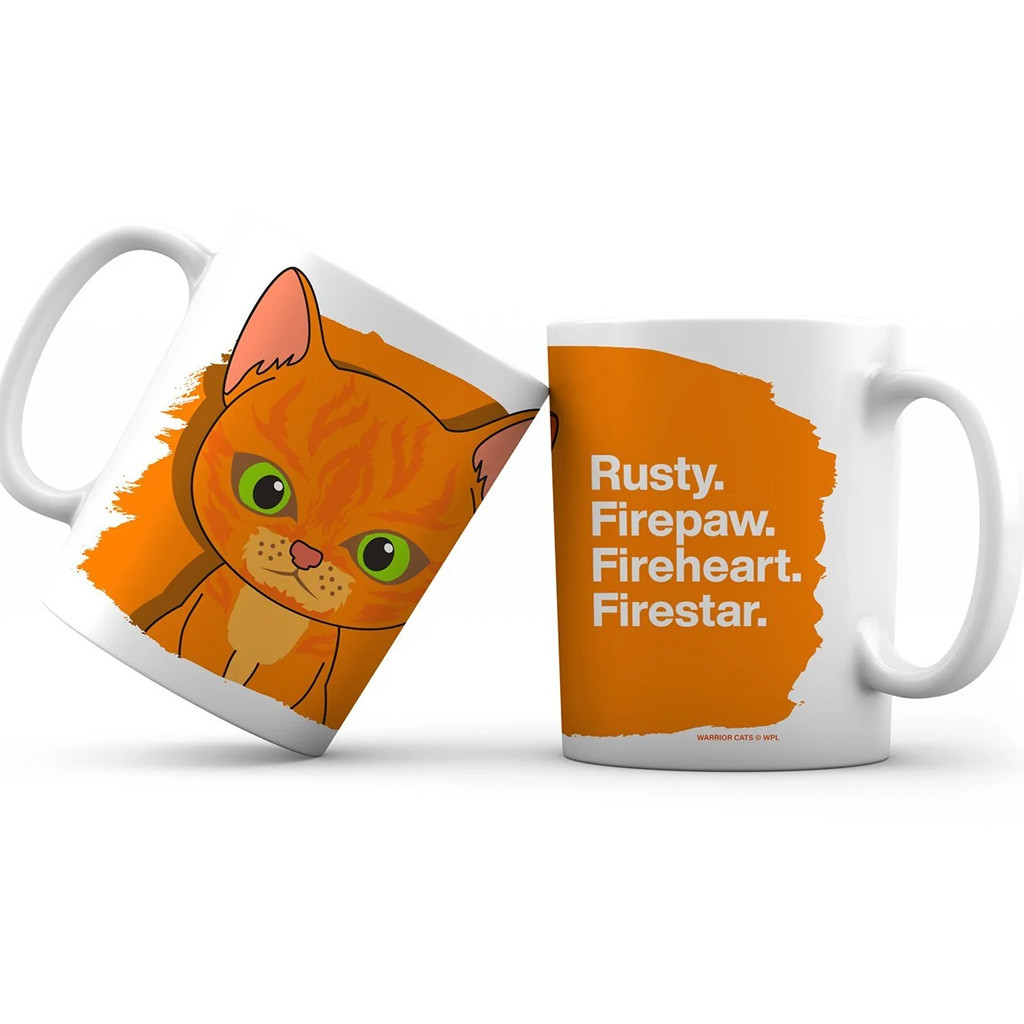 Warrior Cats Merch Rusty Firepaw Fireheart Firestar Mug Gifts For Sisters