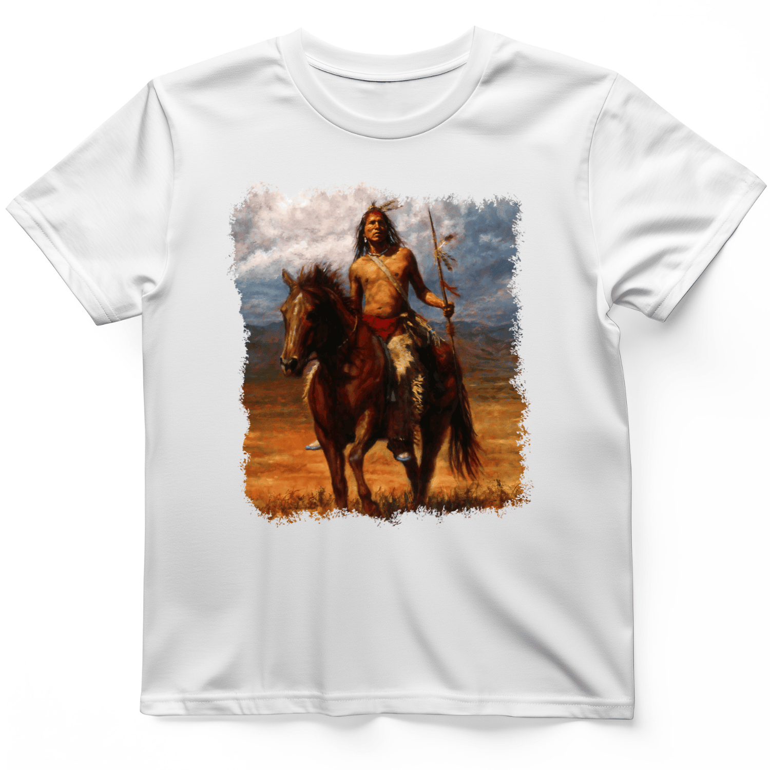 Warrior Horse Native American T-Shirt Indigenous Art Shirt Gifts For Husband