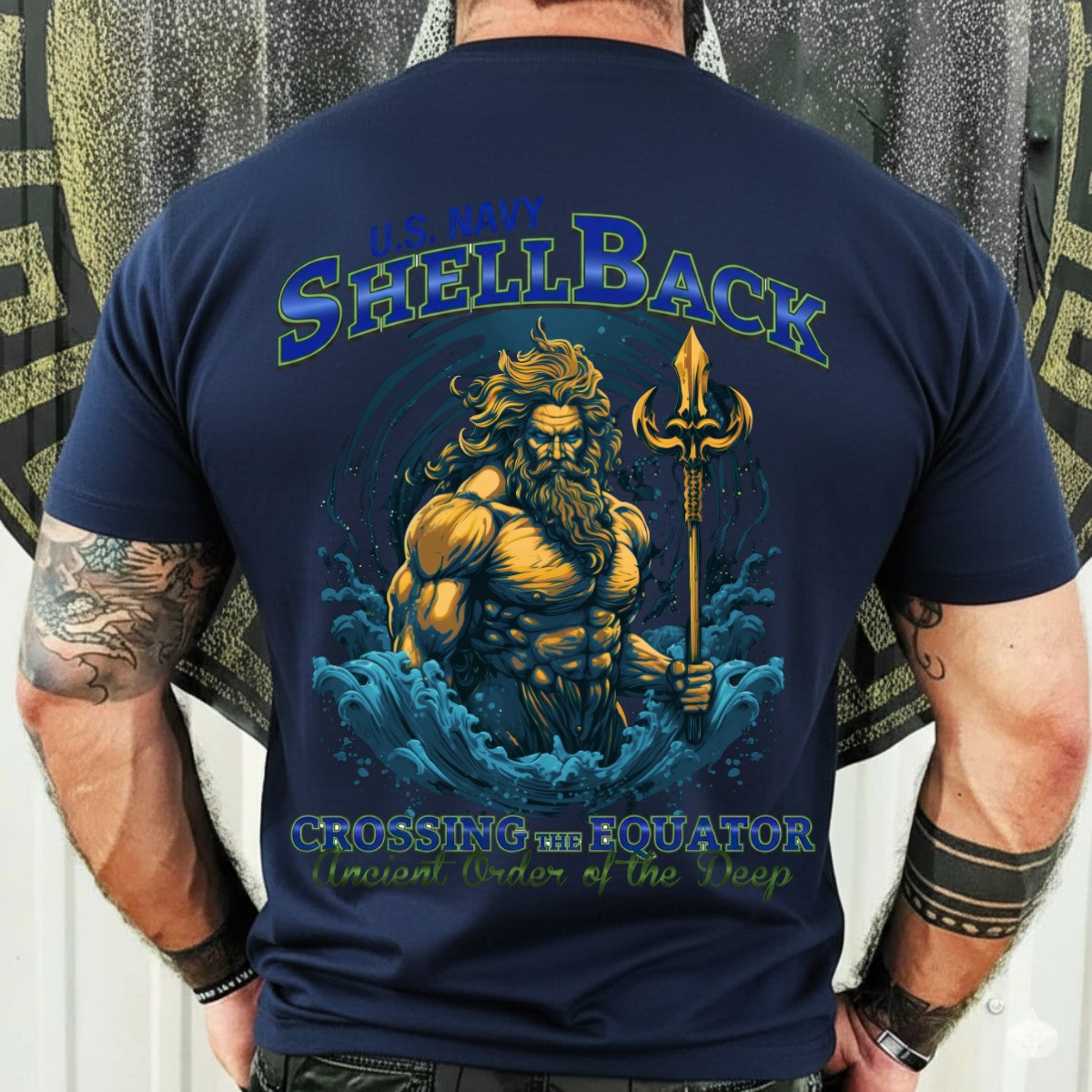 Warrior Navy Shellback Veteran Shirt Crossing The Equator Ocean Warrior Spirit Gifts Shirt