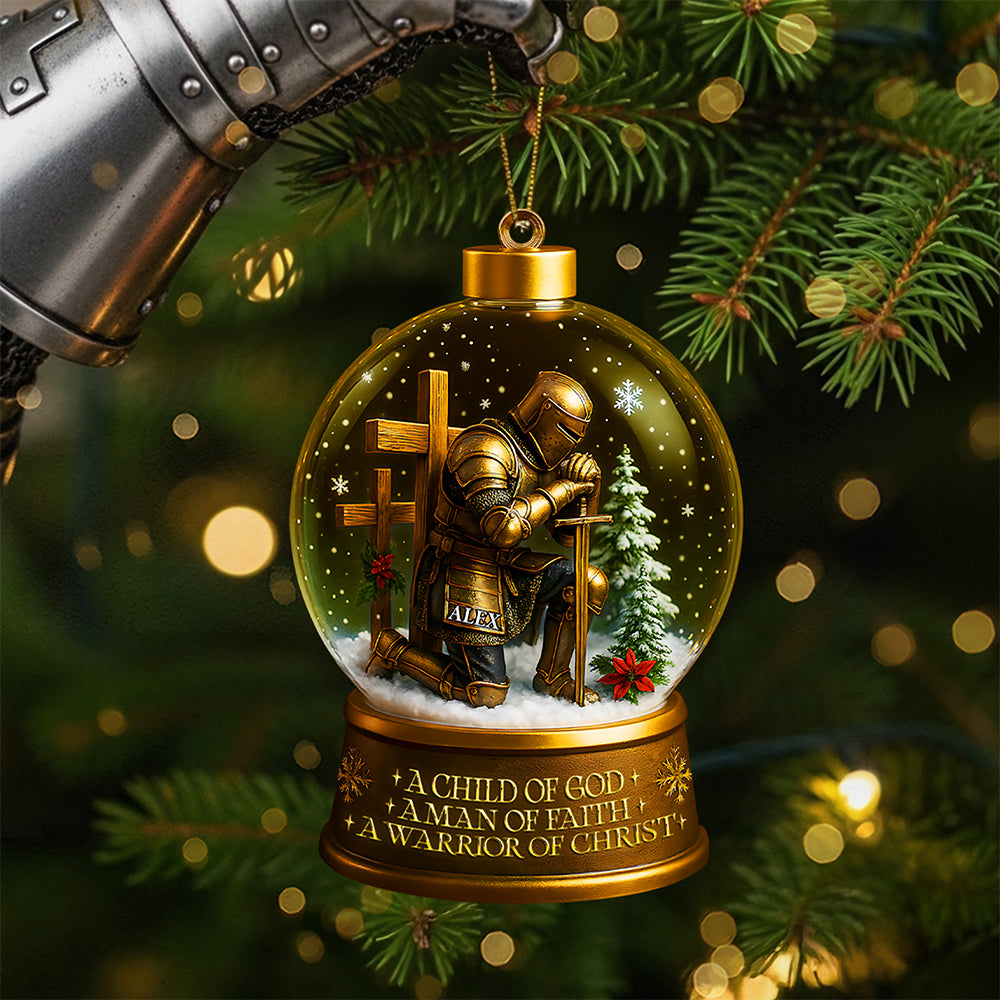 Warrior Ornament - Personalized Gifts For Christian - Festive Holiday Keepsake Gift
