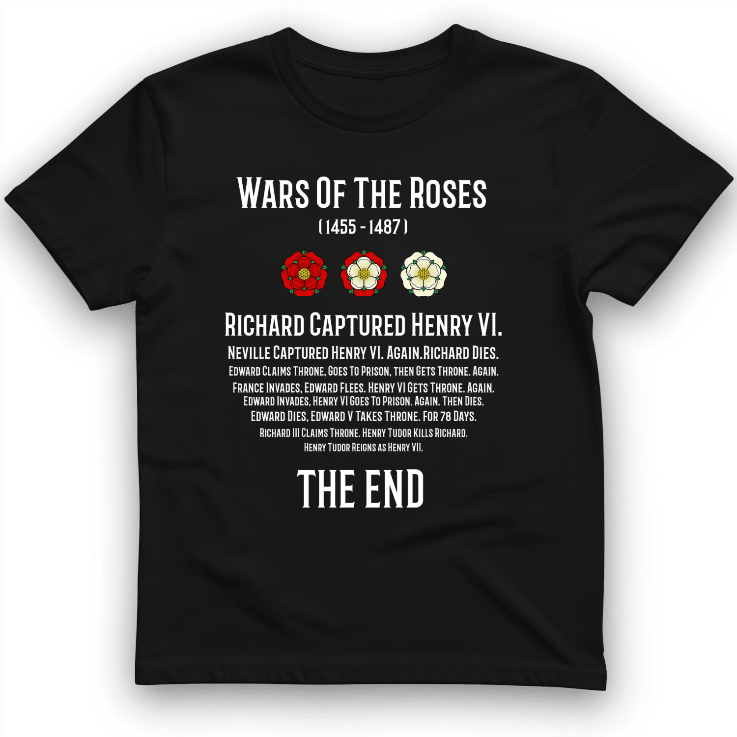 Wars Of The Roses T-Shirt Richard Captured Henry VI Shirt Unique Gift Ideas