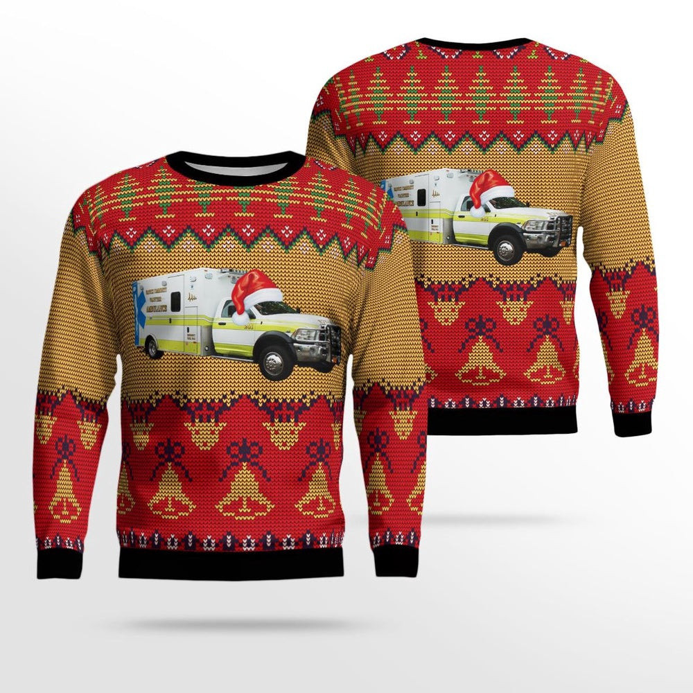 Warwick New York Warwick EMS Christmas AOP Ugly Sweater Gift For Christmas