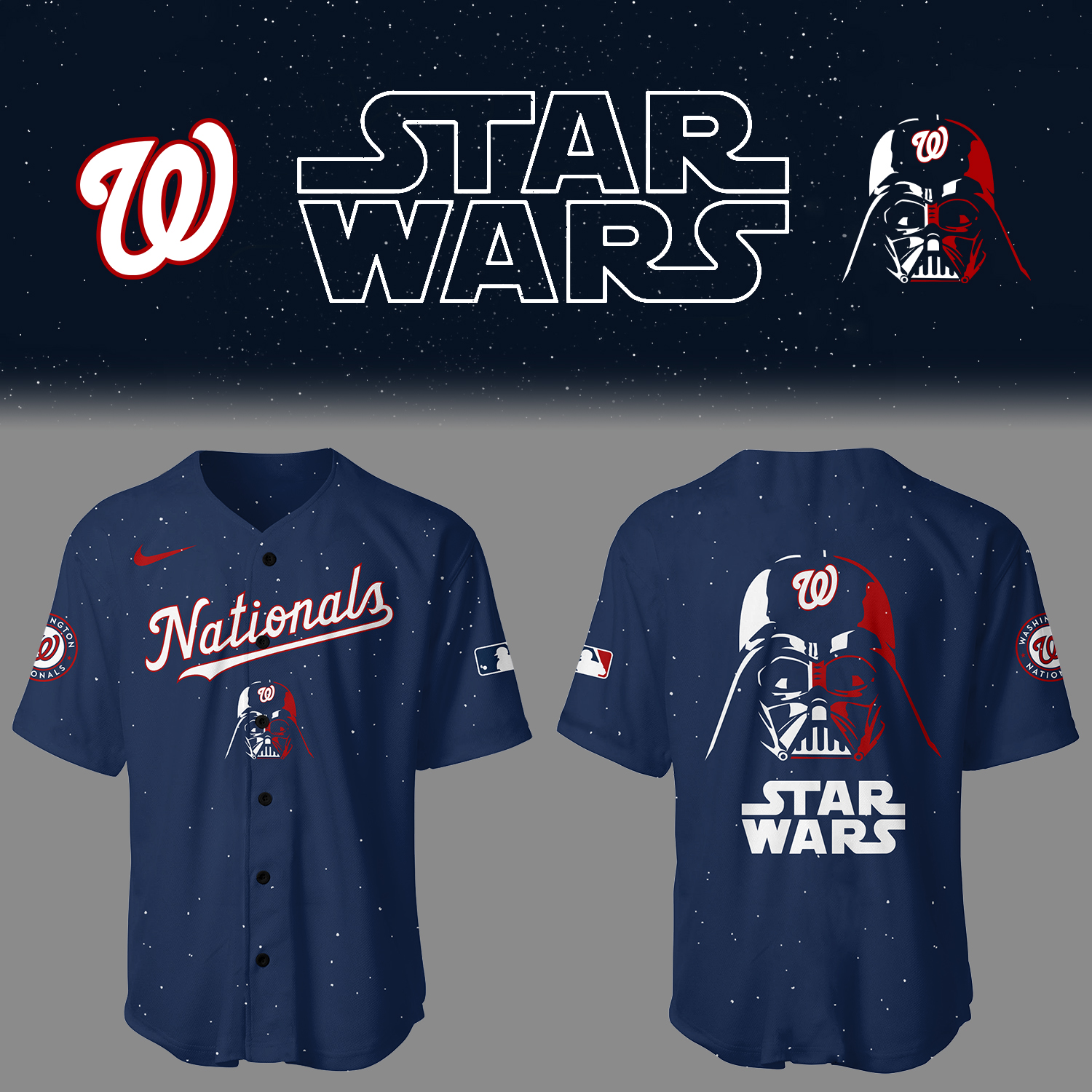 Washington Baseball Washington x Star Wars 2025 Jersey Gift For Baseball Lover