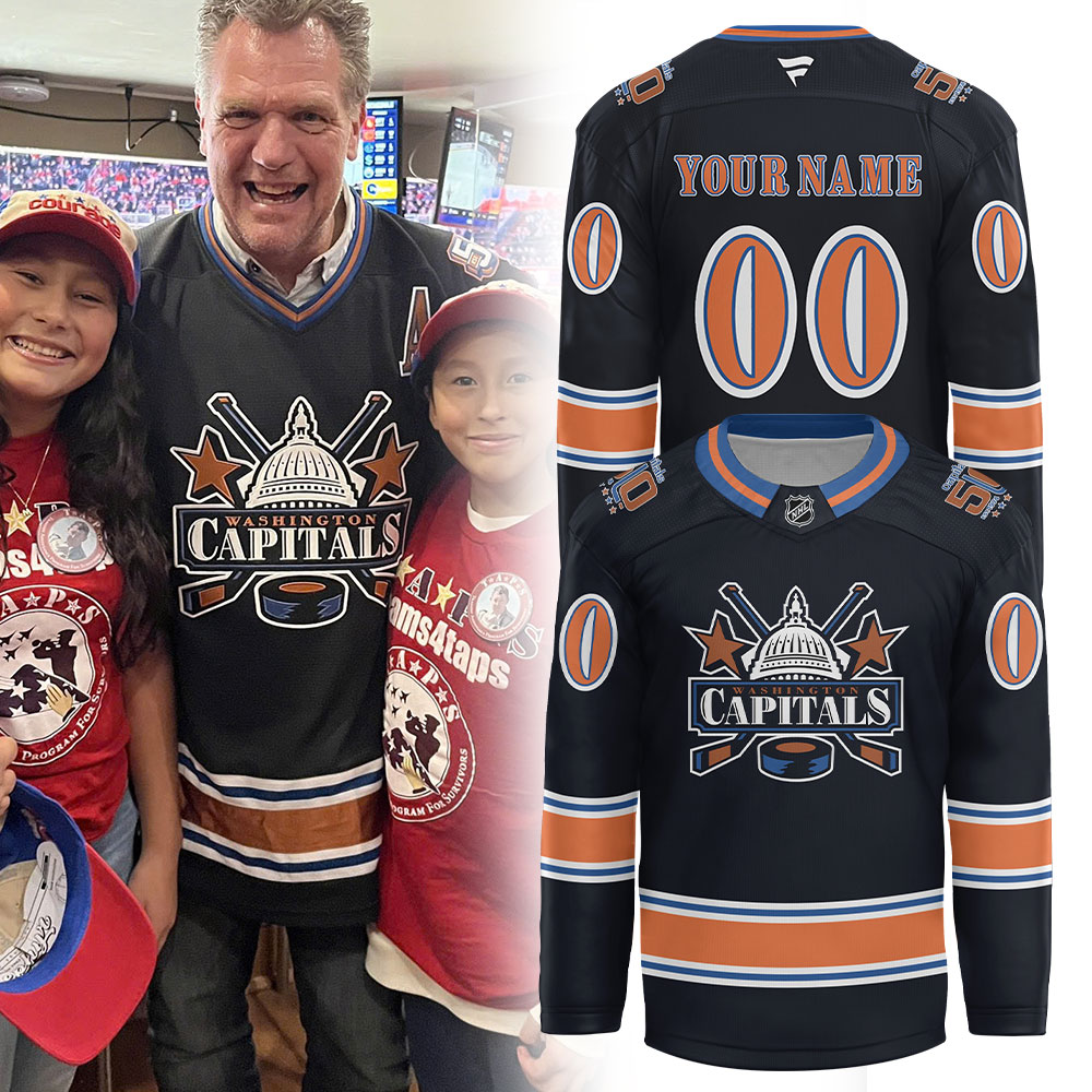 Washington Capitals 50Th Anniversary Custom Jersey Good Gifts For Ice Hockey Players