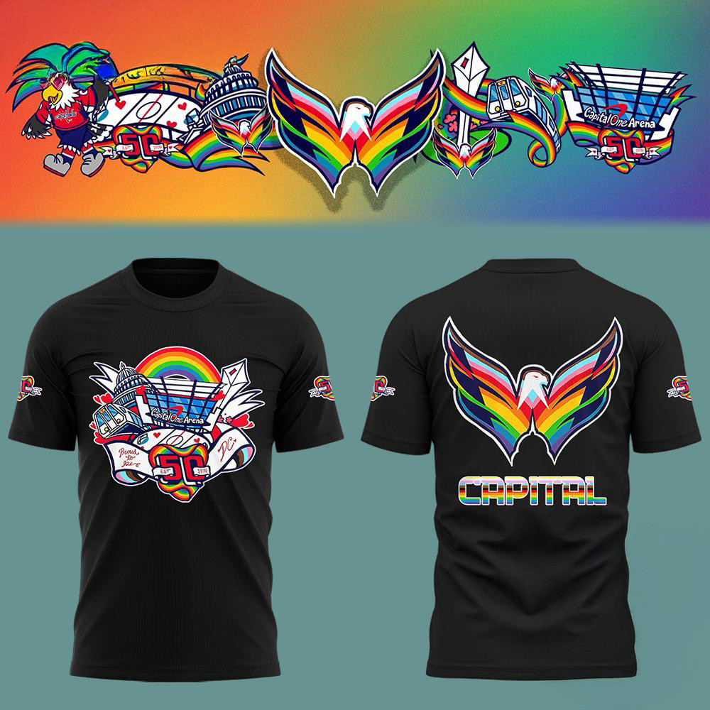 Washington Capitals Special Pride Night T-Shirt Gifts For Hockey Fan