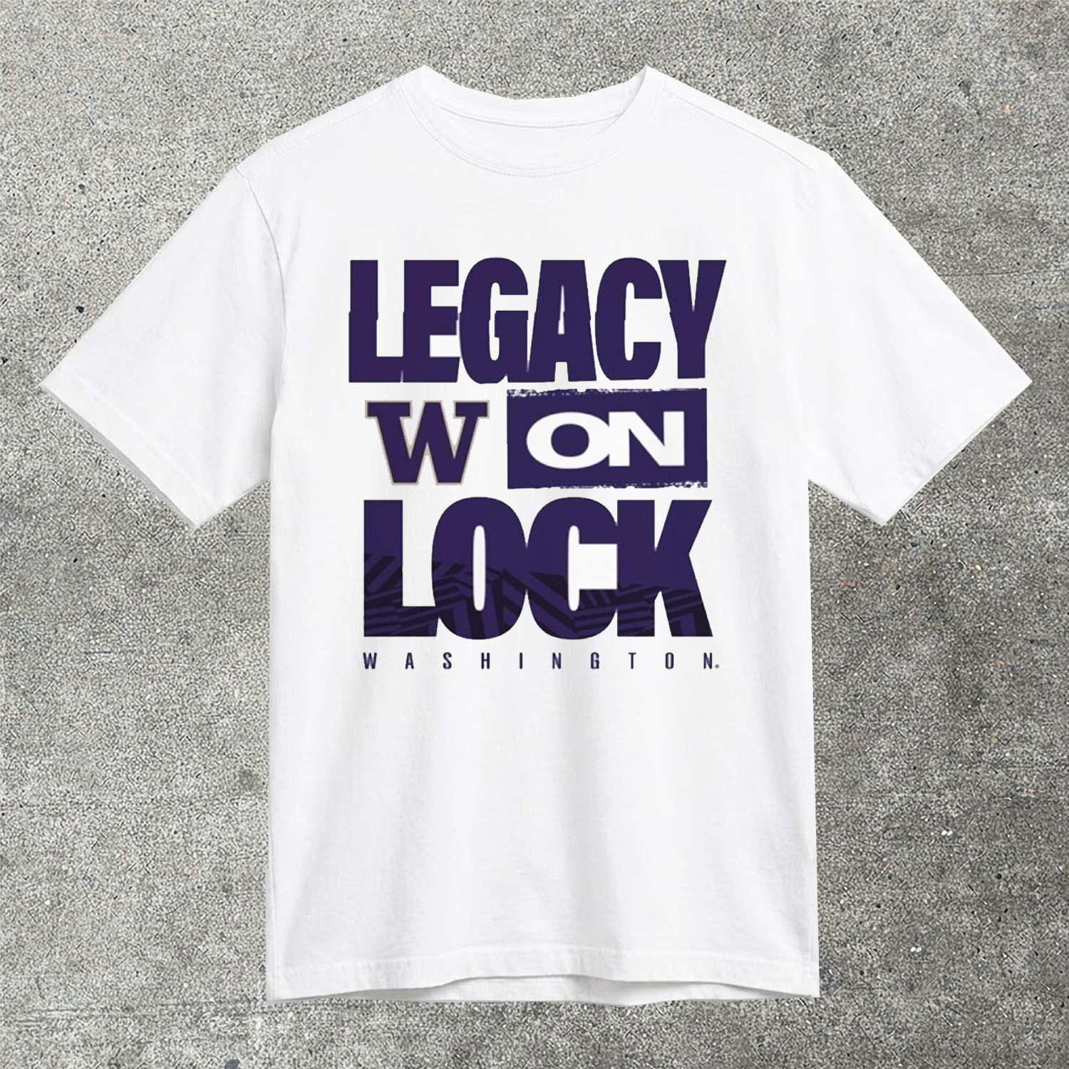 Washington Huskies Legacy On Lock T-Shirt NCAA College Basketball Bench Merch Best Gift For Husky Fans