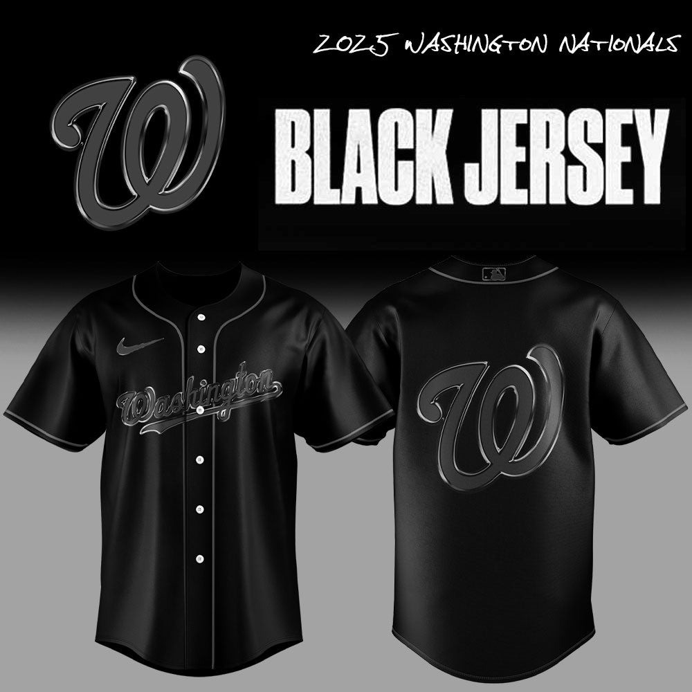 Washington Nationals Back In Black Jersey Gifts For Boyfriend