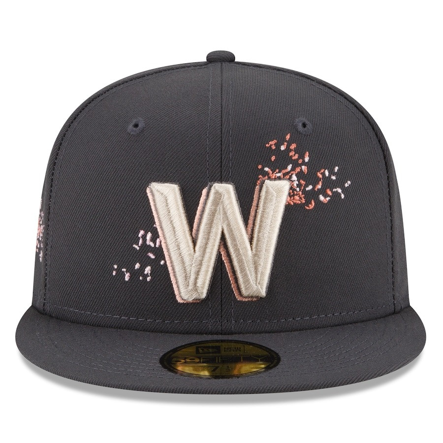 Washington Nationals City Connect Hat Cherry Blossom MLB New Era 59FIFTY Fitted Hat Cap