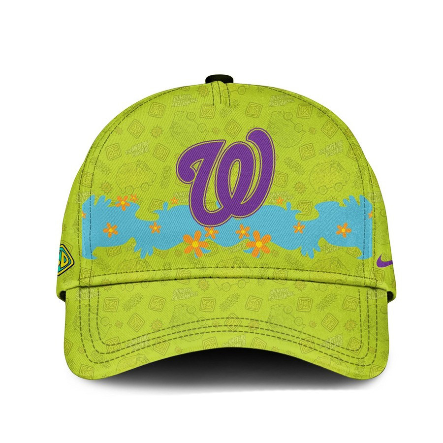 Washington Nationals Scooby Doo Night 3D Hat Great Gifts For Basketball Fans