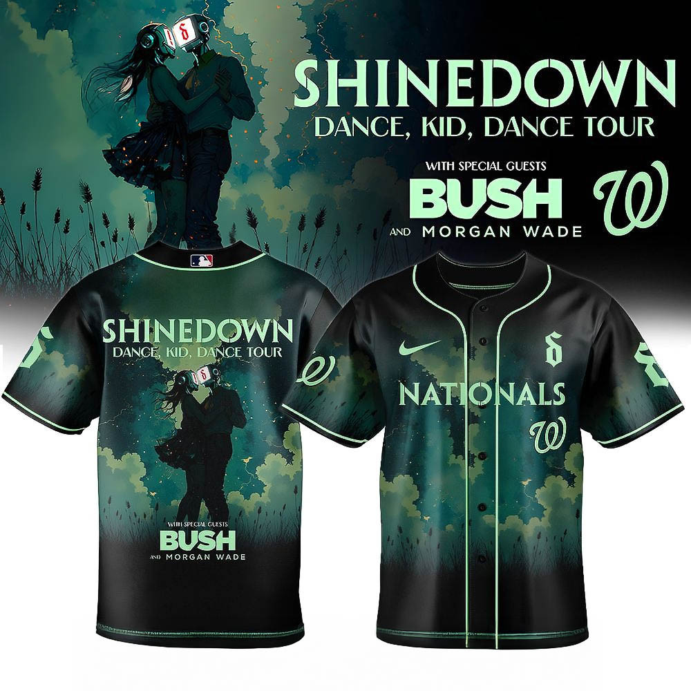 Washington Nationals Shinedown Dance Kid Dance Tour 2025 Baseball Jersey Best Gift For Baseball Fans