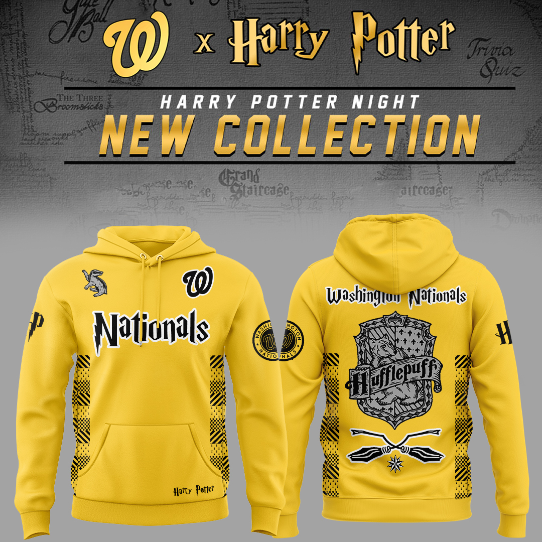 Washington Nationals x Harry Potter Night Hufflepuff House Hoodie Gifts For Baseball Players