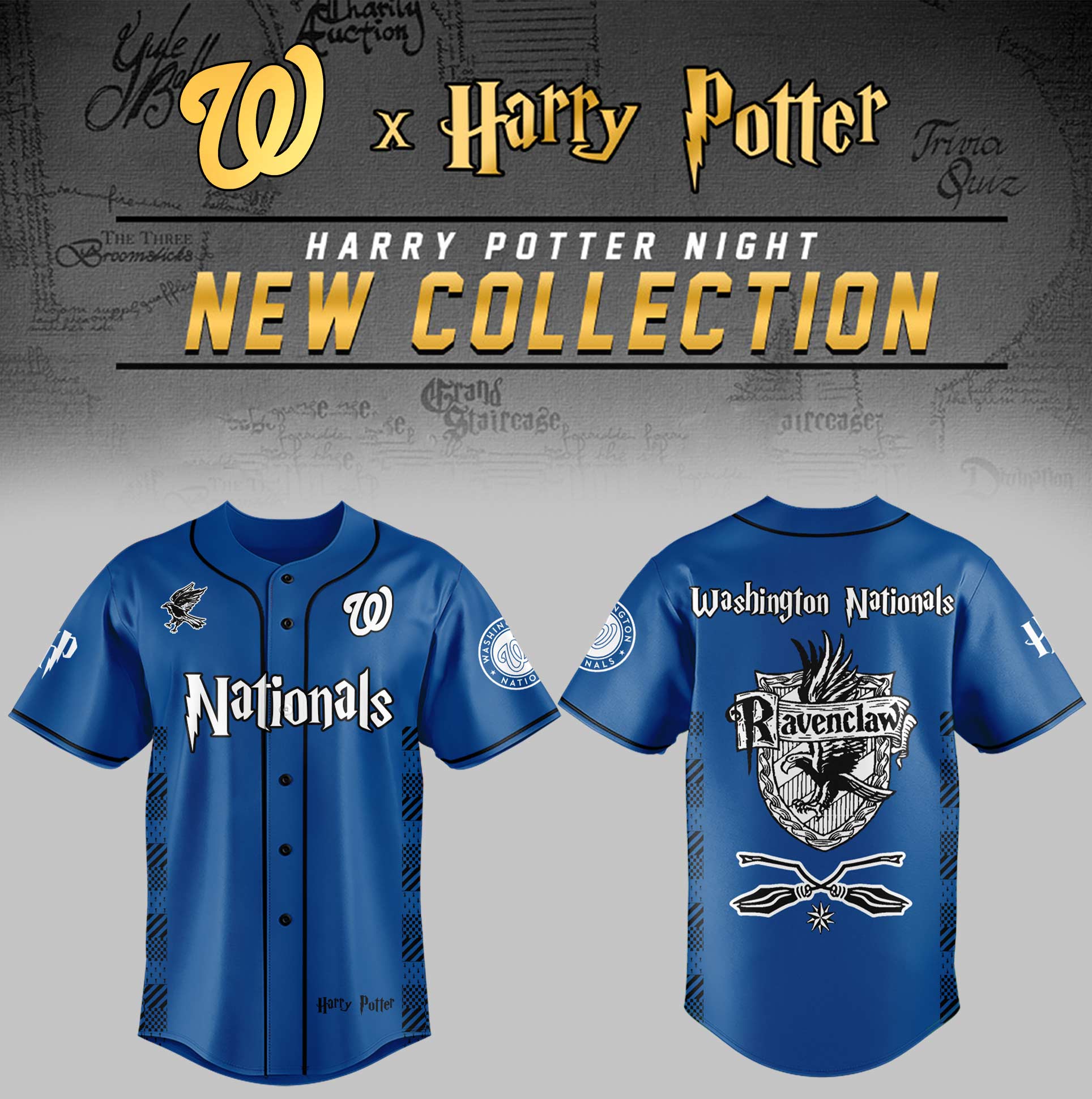 Washington Nationals x Harry Potter Night Ravenclaw House Jersey Unique Baseball Gifts