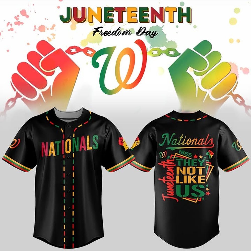Washington Nationals x Juneteenth Night Jersey Unique Gifts For Baseball Fans