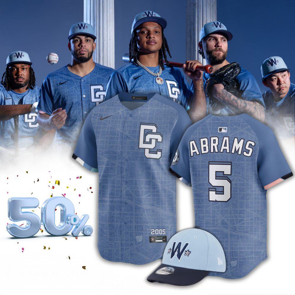 Washington Nationals X Our Diamond Our District Baseball Jersey Unique Baseball Gifts