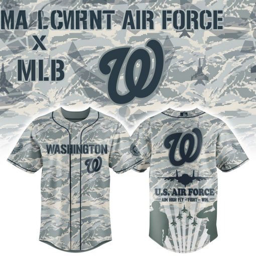 Washington Nationals x Veteran US Air Force 2025 Baseball Jersey Unique Gifts For Hockey Fans