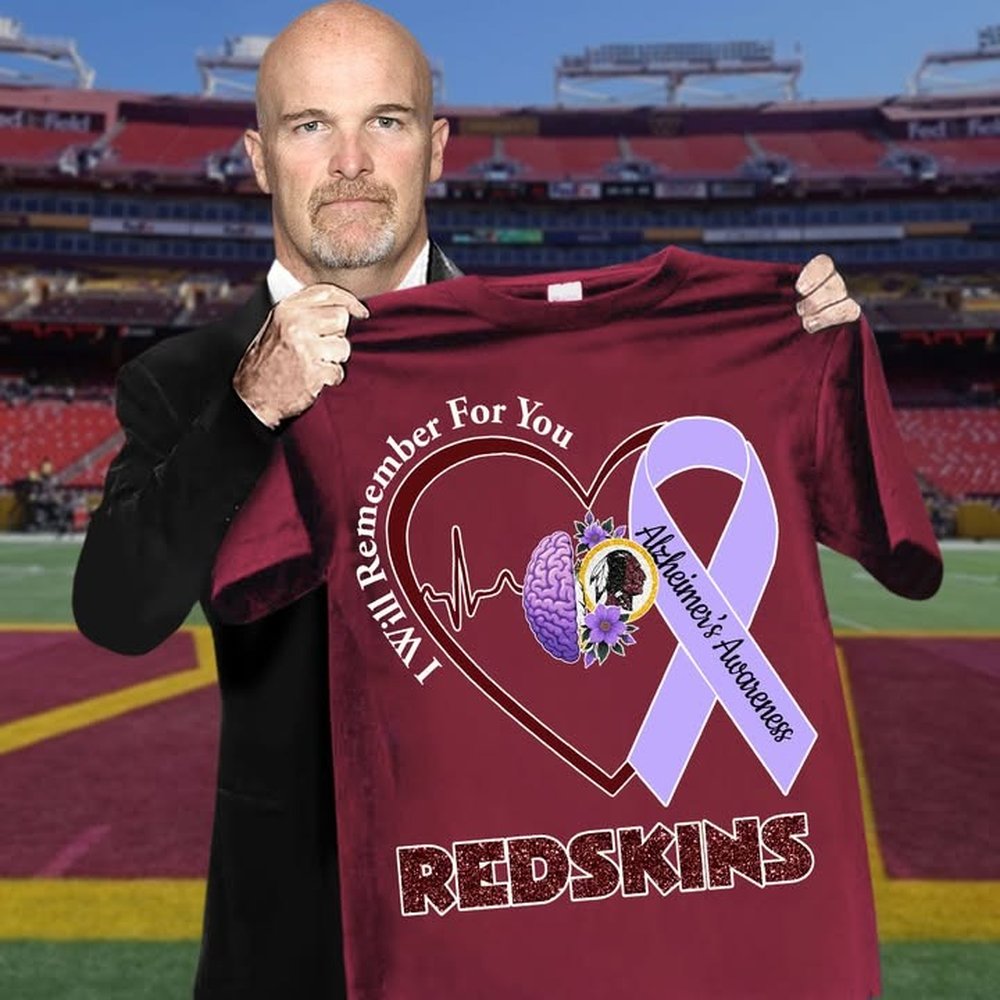Washington Redskins Stand With Fight Against Alzheimer's T-Shirt Redskins Merch Best Gift For Football Lover