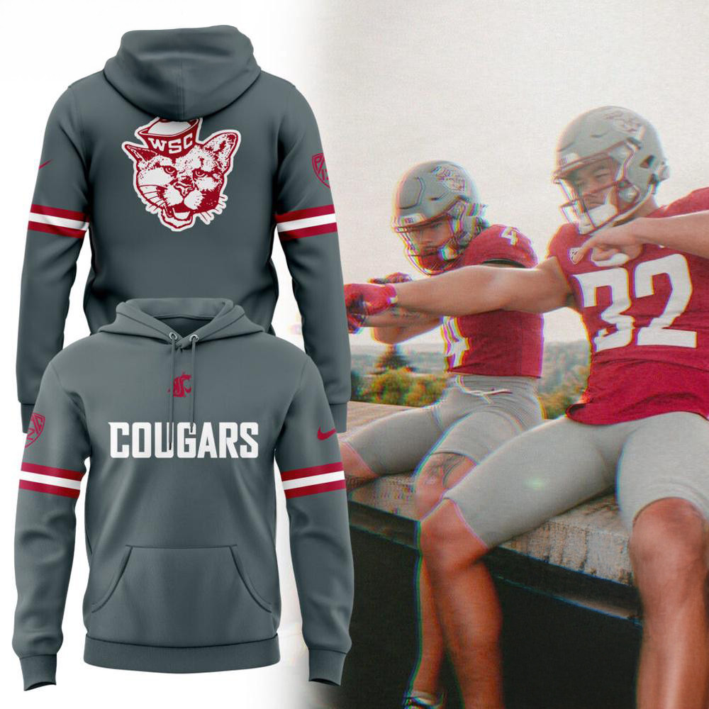 Washington State Cougars Football 2025 Hoodie Best Gifts For Football Fans