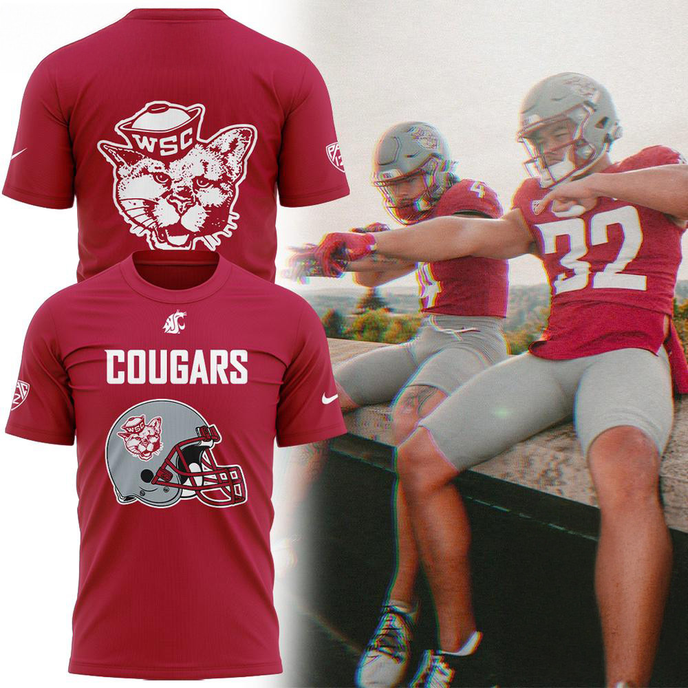 Washington State Cougars Football 2025 Red Shirt Football Fan Gift Ideas