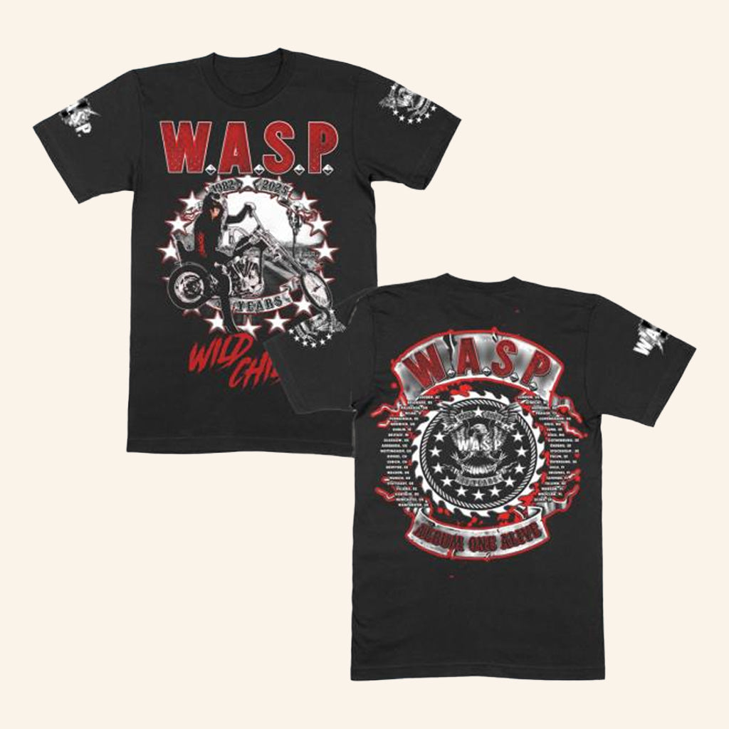 Wasp MFL Merch Wild Child World Tour 2025 Black Tour T-Shirt Fans Gifts Wasp MFL Merch Wild Child World Tour 2025 Black Tour T-Shirt Fans Gifts