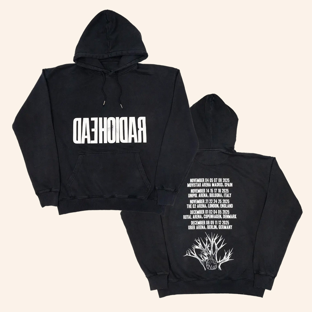 WASTE Headquarters Merch Radiohead 2025 Tour Black Wash Hoodie Best Christmas Gifts For Dad WASTE Headquarters Merch Radiohead 2025 Tour Black Wash Hoodie Best Christmas Gifts For Dad