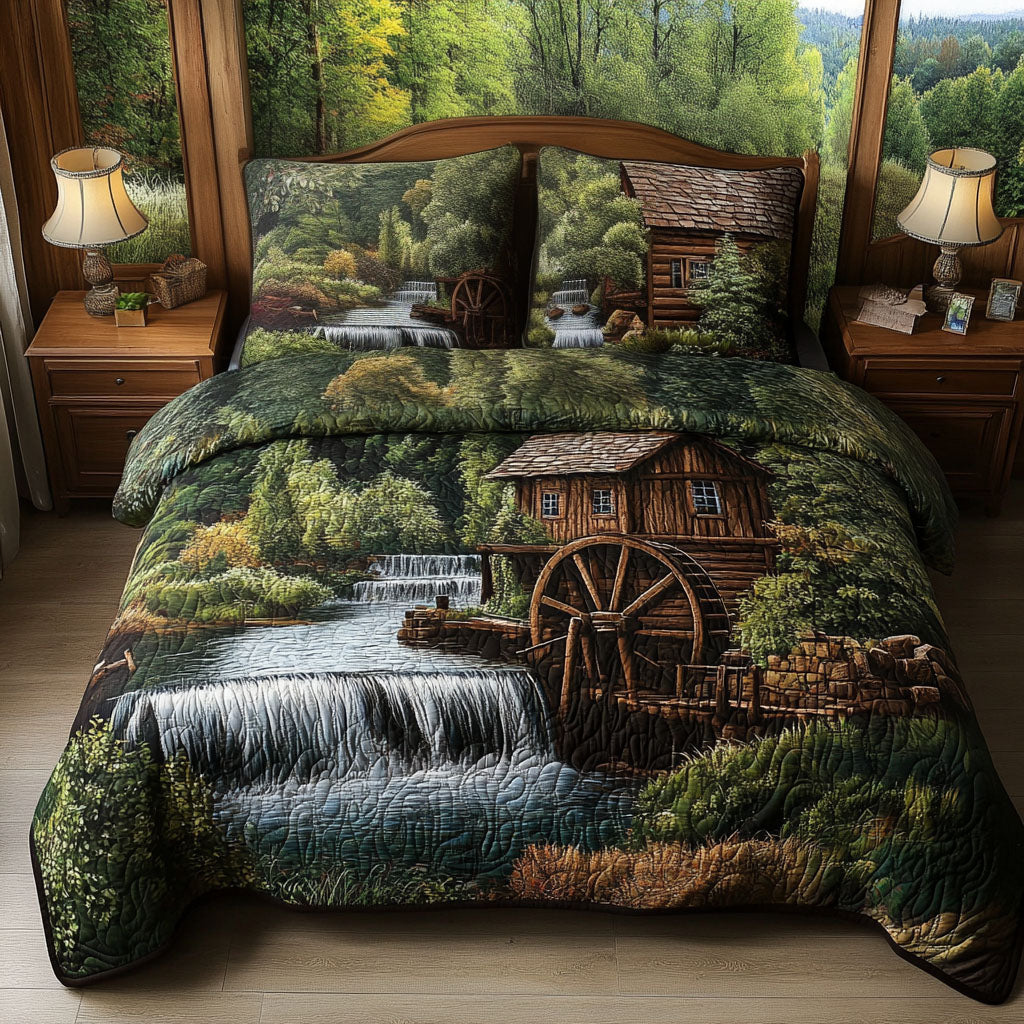 Watermill Serenity Quilted Bedding Set Cozy Bedroom Decor Best Christmas Gifts For Women