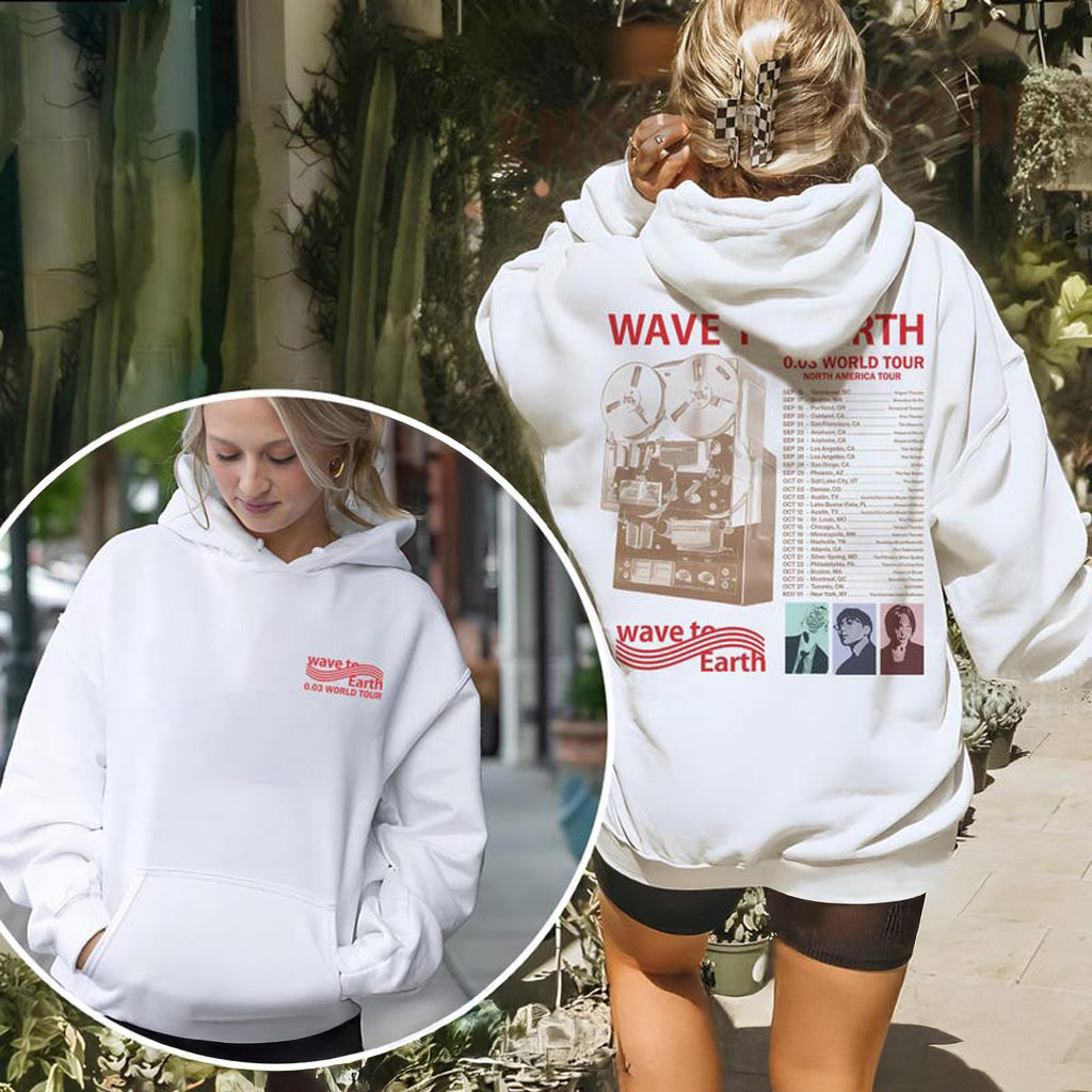 Wave To Earth 0 Merch World Tour Hoodie Best Gifts For Music Lovers