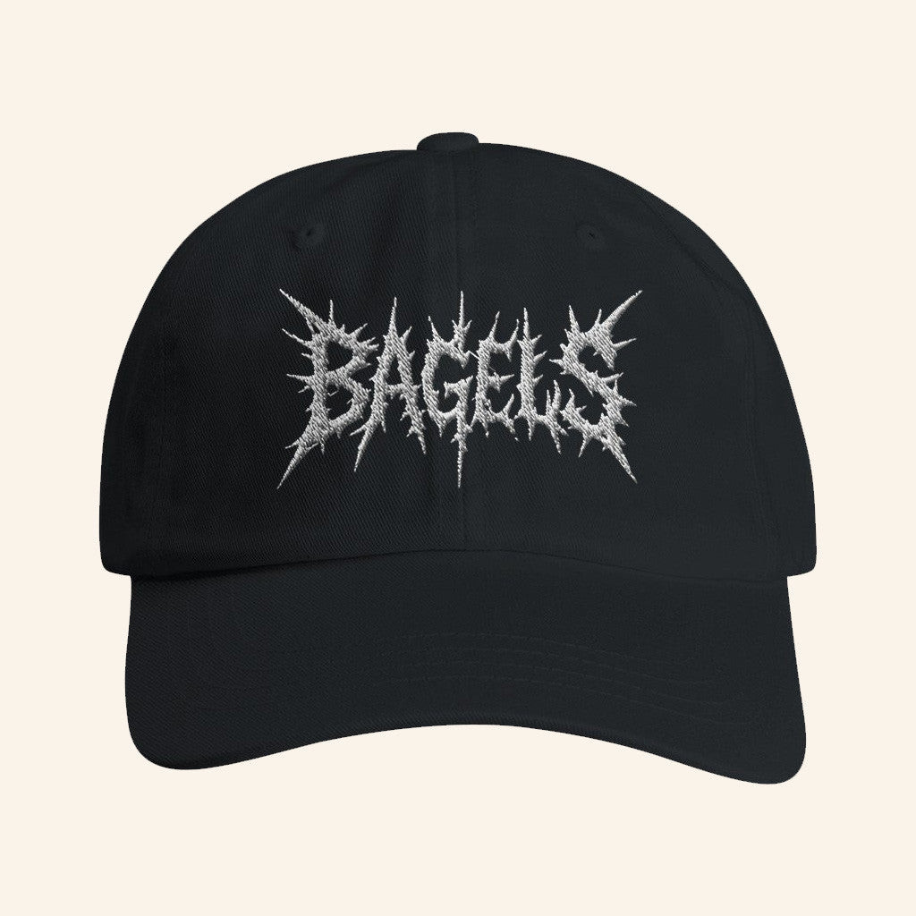 Wavey Goods Merch Bagels Death Metal Embroidered Hat Presents For Boyfriend