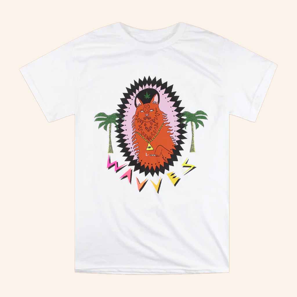 Wavves Merch King Of The Beach White T-Shirt Gifts For Rock Music Lovers Wavves Merch King Of The Beach White T-Shirt Gifts For Rock Music Lovers