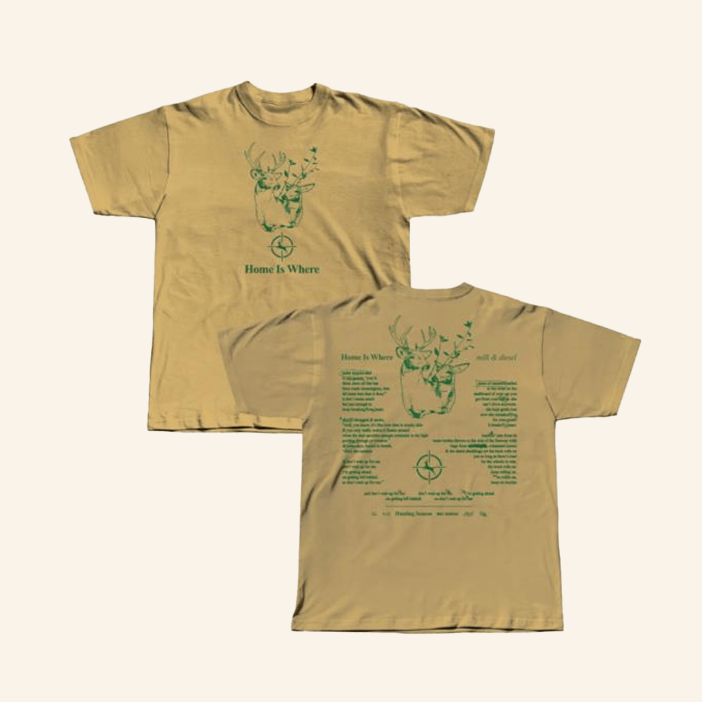 Wax Bodega Merch Home Is Where Milk And Diesel T-Shirt Him Gifts