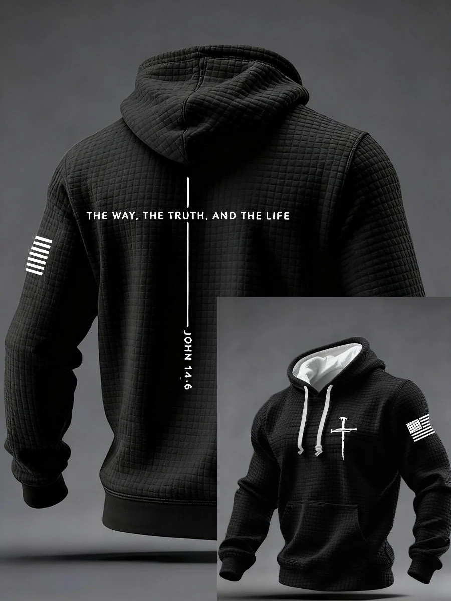 Way Truth And Life John 14 6 Hoodie Men Christian Faith Apparel Hoodies Gift For Believers