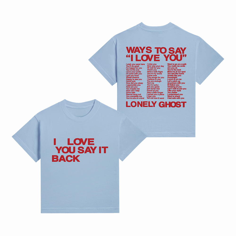 Ways to Say ILY Lonely Ghost Cropped Shirt Streetwear Apparel Lonely Ghost Gift Idea