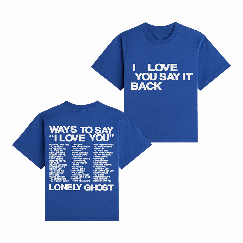 Ways To Say ILY Lonely Ghost T-Shirt Lonely Ghost Clothes Present Idea For Wife