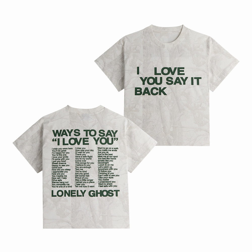 Ways To Say ILY Lonely Ghost T-Shirt Lonely Ghost Clothes Unique Present For Boyfriend