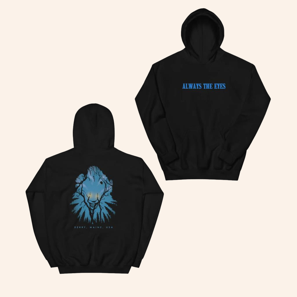 WB Merch Welcome To Derry Always The Eyes Hoodie Christmas Presents For Boyfriend WB Merch Welcome To Derry Always The Eyes Hoodie Christmas Presents For Boyfriend