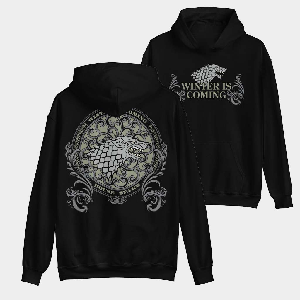 WB Shop Merch Game Of Thrones Winter Is Coming Hoodie Warner Bros Merchandise Gifts For Him