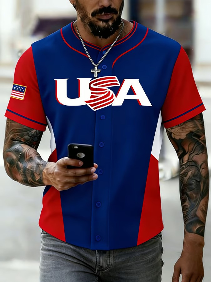 WBC 2026 USA Baseball Jersey Shirt World Baseball Classic Fan Gear Patriotic Shirt Best Gift For Baseball Fans