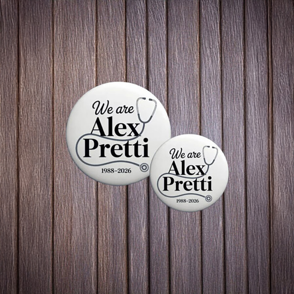 We Are Alex Pretti FDT Button Abolish ICE Alex Pretti Kicking Ice Car Activists Gift Ideas
