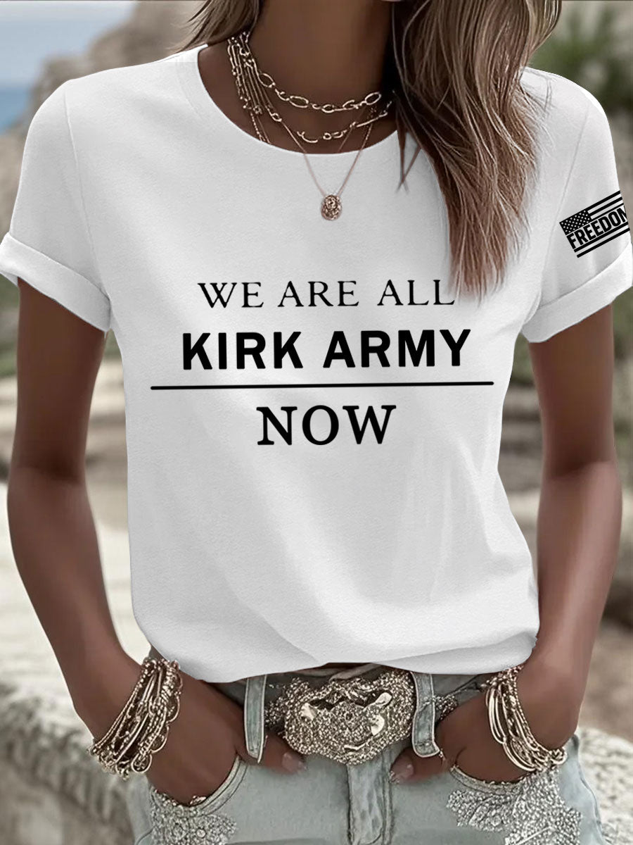 We Are All Charlie Kirk Army Now R I P Charlie Kirk Tee White Freedom Shirt Charlie Kirk Wore