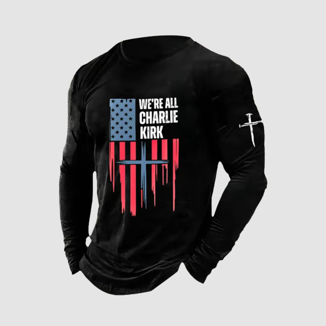 We Are All Charlie Kirk Long Sleeve Shirt Forever In Our Hearts Proud Tribute Gift Ideas