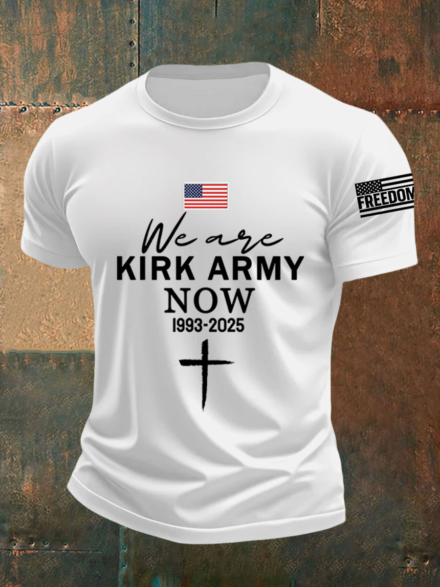 We Are All Kirk Army Now R I P Charlie Kirk Tee White Charlie Kirk Memorial Clothing