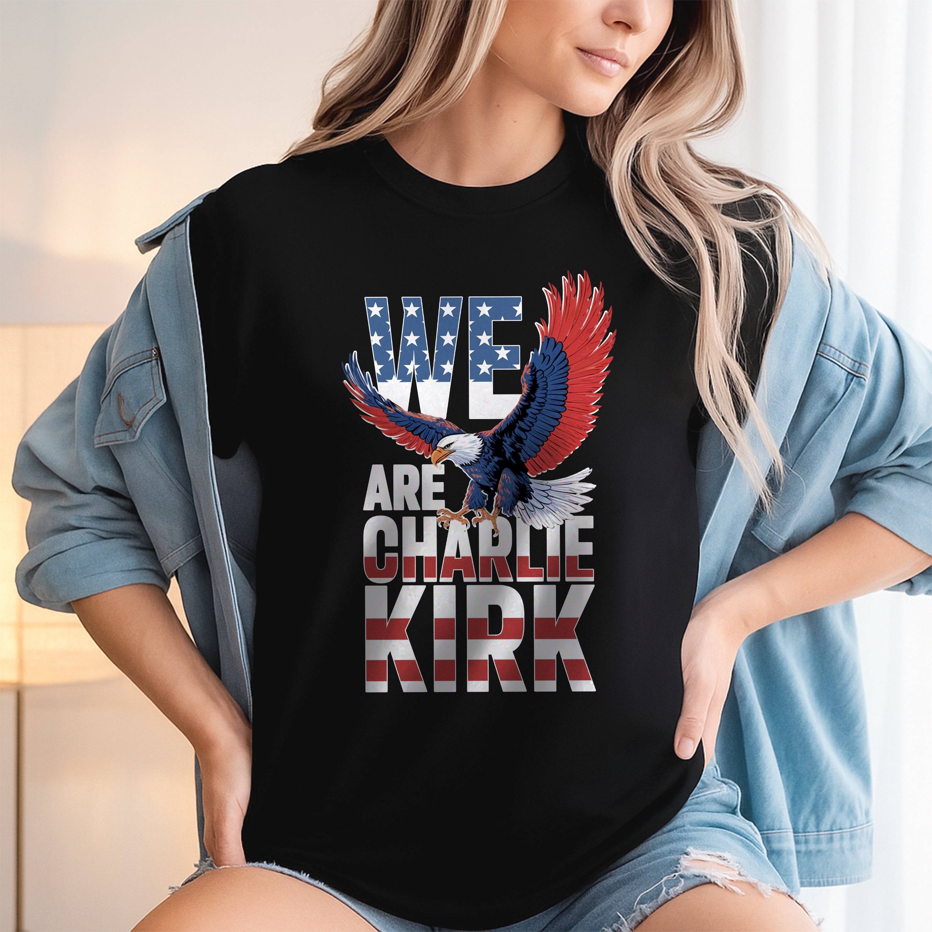We Are Charlie Kirk American Patriot Dark Shirt Gift for Charlie Kirk Supporters