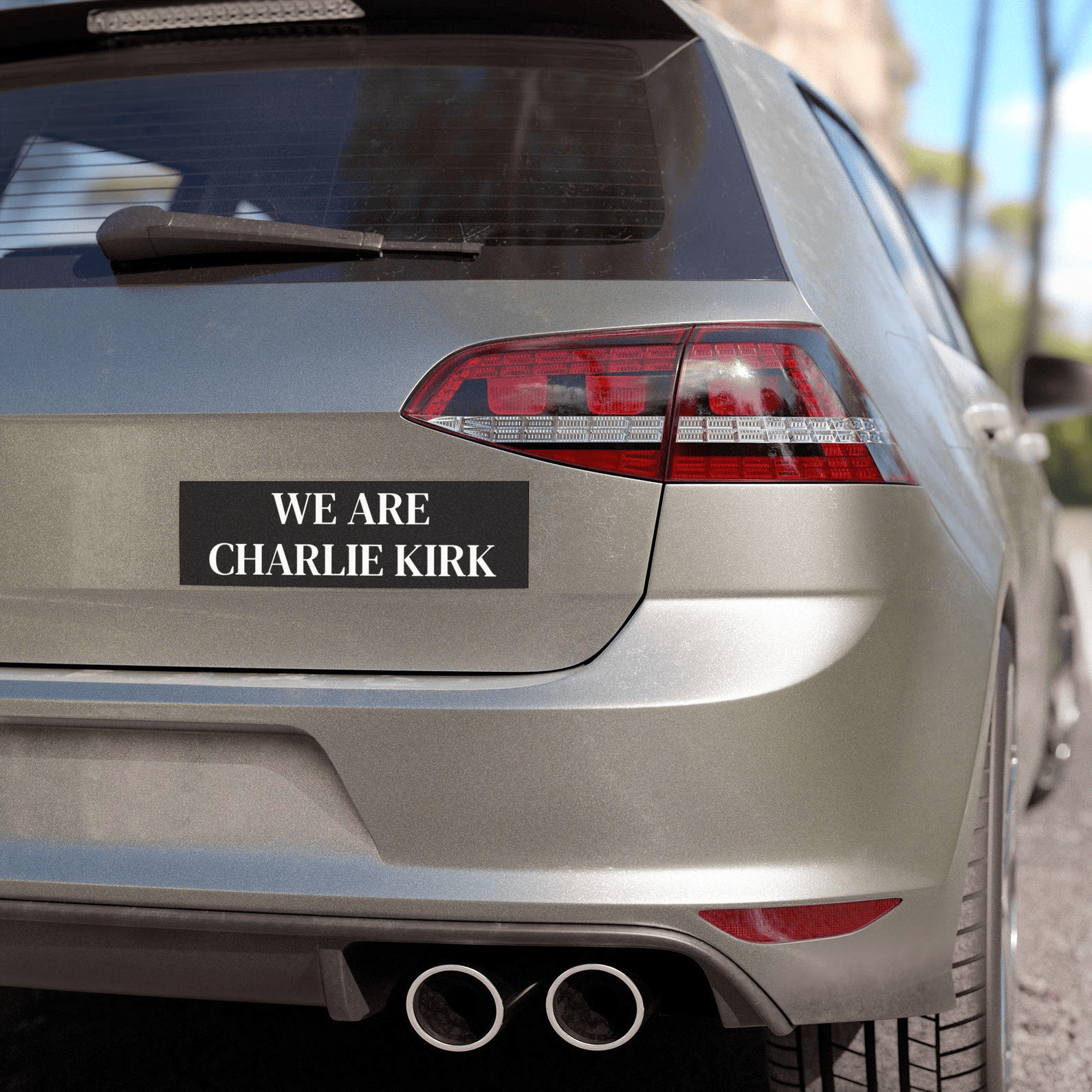 We Are Charlie Kirk Car Magnet American Vehicle Decal Turning Point Car Sticker Patriotic Auto Accessory