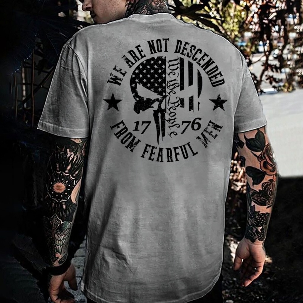 We Are Not Descended From Fearful Men T-Shirt We The People 1776 2026 Clothing Gift Ideas