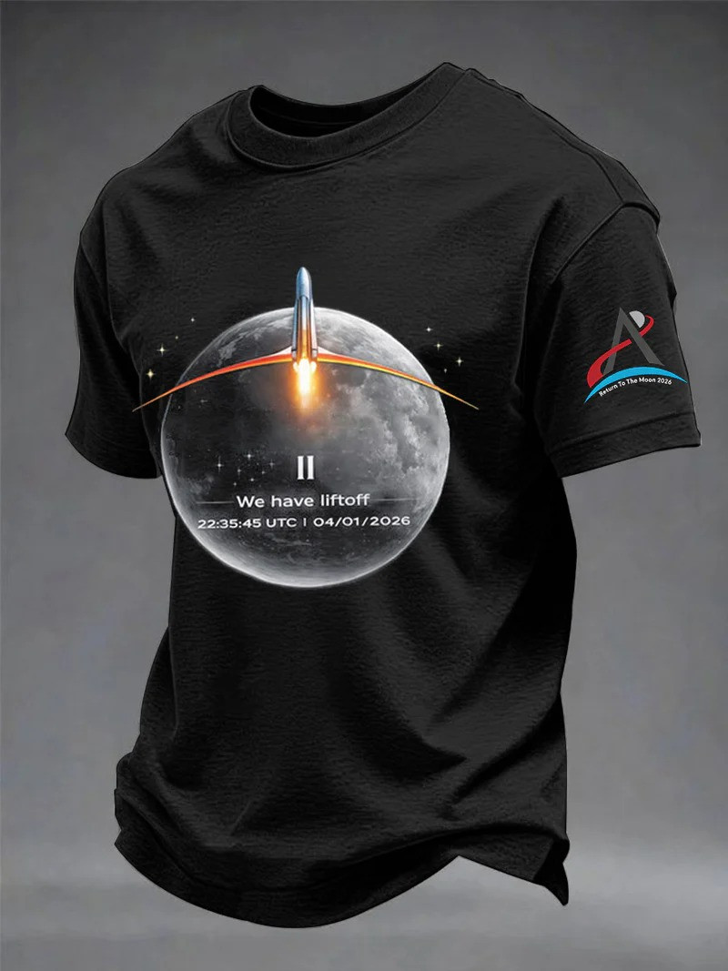 We Have Liftoff Shirt NASA Rocket Earth Space Exploration Clothing Gift For Men