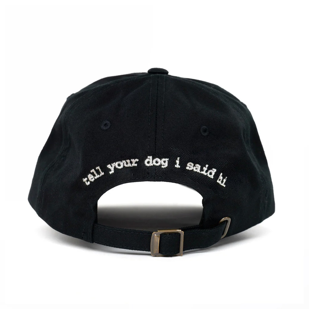 We Rate Dogs Merch Black Waving Dog Hat Embroidered Tell Your Dog I Said Hi Hat Gifts For Her