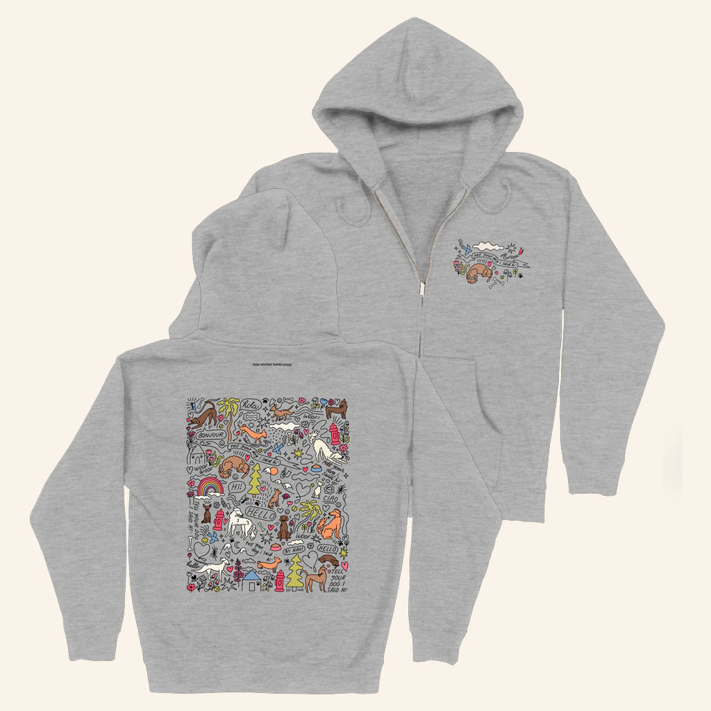 We Rate Dogs Merch Community Doodle Zip Hoodie Tell Your Dog I Said Hi Hoodie Gifts For Besties