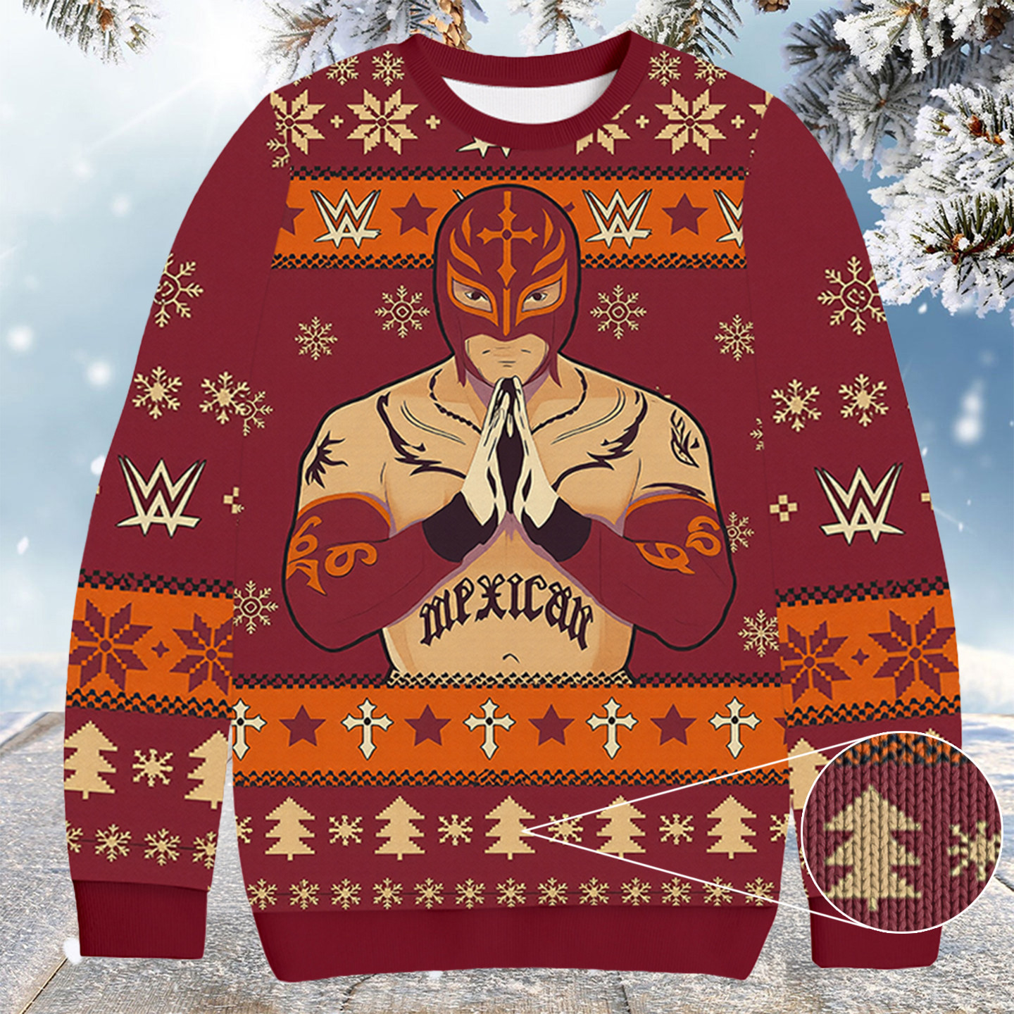 We Rey Mysterio Rubio Christmas Ugly Sweater Christmas Gifts For Husband